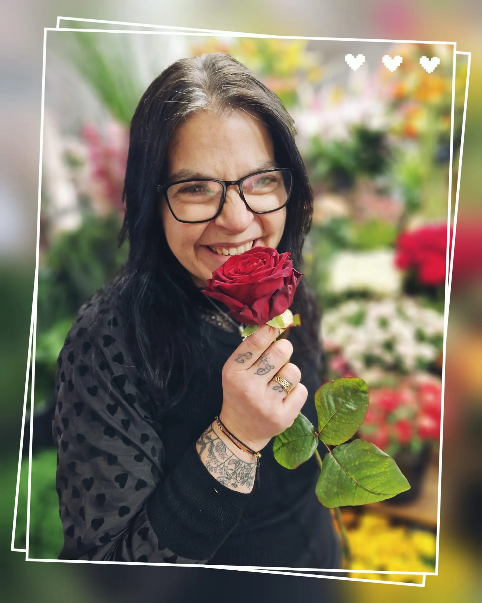 Patricia Villgrattner im Blumenstüberl